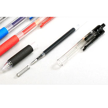 12pcs Bullet Udtrækkelig Neutral Pen 0,5 mm Gel Pen Skole og kontorartikler Klassiske Foråret Signatur Pen
