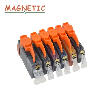 12PCS Magnetiske fuld kompatibel blæk patroner Til canon PGI525 CLI526 PIXMA MG6150 MG6250 MG8150 MG8250 printeren pgi 525 CLI-526