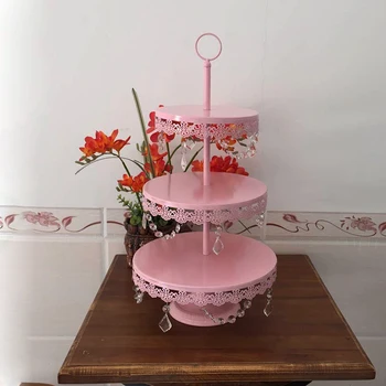 12pcs pink Dessert Skuffe Kage Stå Cupcake Pan kage display tabel dekoration Party Levering