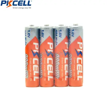 12pcs PKcell 1,6 V AAA 900mWh NIZN batteri 3A Genopladelige Batterier til digitalkamera, RC bil,flash, elektrisk legetøj