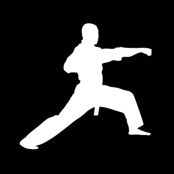 13*12,5 CM Karate Kinesiske Kung Fu Tegn på Bil Klistermærker Kæmper for Elskere Bil Stickers Og Klistermærker vinduesdekoration C2-0062