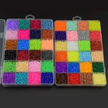 13000PCS Hama Perler 24 Farver 2,6 mm Perler Perler Kreative DIY 3D Puzzle Box Tangram Puslespil brætspil til Børn Pædagogisk Legetøj