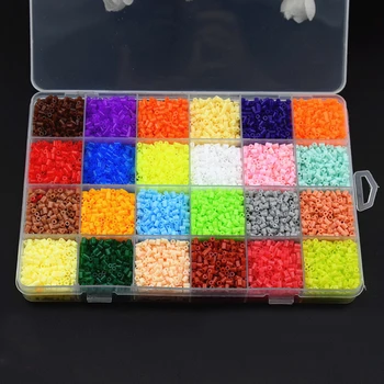 13000PCS Hama Perler 24 Farver 2,6 mm Perler Perler Kreative DIY 3D Puzzle Box Tangram Puslespil brætspil til Børn Pædagogisk Legetøj