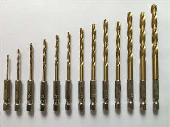 13PCS/SET 1.5-6.5 mm HSS 4241 Metal Boring Twist Boret HSS hex-Fæste Til Jern, Aluminium, plast, træ, hul, åbning&boring