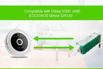 14,4 V SC 3500mAh NI-MH Genopladelige Støvsuger Batteri til Ecovacs CR120 Dibea Panda X500 X580 Kk8 Haier Flot Robot