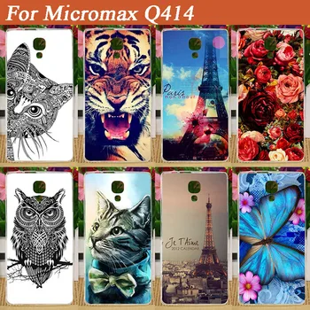 14 mønstre DIY-farvet maleri telefon tilfældet for Micromax Q414 SOFT TPU Silicone tilbage dække sagen for Micromax Q414