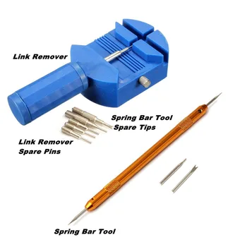 144 i 1 Se Repair Tool Kit Sæt urkasse Oplukker Link Foråret Bar Remover Skruetrækker Tweezer Professionel Urmager Enhed