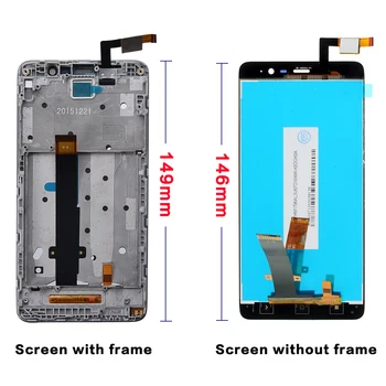 146mm For Xiaomi Røde Ris Hongmi Redmi Note3 Note 3 Pro / Redmi Note 3 / Prime LCD Display + Touch Screen Digitizer Assembly