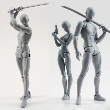 14cm kunstner Kunst maleri Anime figur SHF Skitse Trække Mandlige Kvindelige Bevægelig krop chan fælles Aktion Figur Toy model trække Mannequin