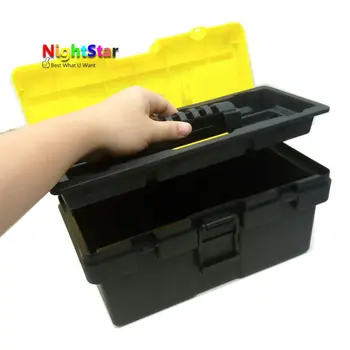 14inch Multi-funktion Plast værktøjskasse med Værktøj Tilfælde Opbevaring Arrangør Kit Sæt Beskytte Værktøj, værktøjskasse til Mølle Bor