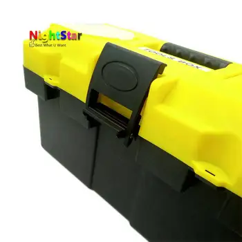 14inch Multi-funktion Plast værktøjskasse med Værktøj Tilfælde Opbevaring Arrangør Kit Sæt Beskytte Værktøj, værktøjskasse til Mølle Bor