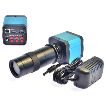 14MP HDMI USB-HD-Industrien Video-Mikroskop-Kamera Digital Zoom 720p 60Hz-Video Udgang + 100X C-mount-Kamera Linse