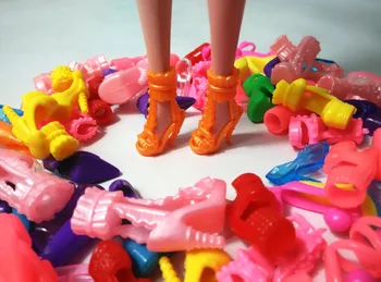 15 forskellige typer sko til Barbie dukke+Kids Søde Mini-Supermarked, Foregive, at Spille Håndkærre Indkøbskurv Tilstand Opbevaring Tilbehør