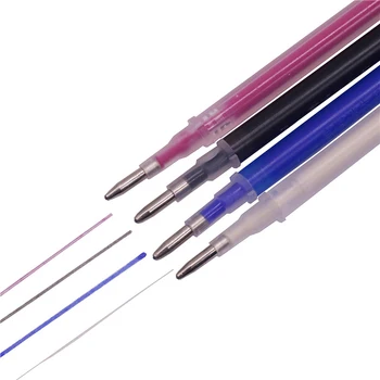 15 Stk Flash Gel Pen Sletbare Kuglepen Genfyldning Længde 111mm Diameter 6mm Læder Stof Markeringer Penne vandopløselig Farve Refill