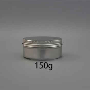150g Aluminium Jar-Genopfyldelige Kosmetisk Creme Tomme Flaske skruelåg Beholdere Sort Pink Hvid Sølv Guld Lotion Dåser