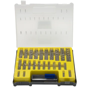 150PCS 0.4-3.2 mm-Boret Sæt Små Præcision med bæretaske af Plast Box Mini HSS håndværktøj Twist Bore Kit Sæt