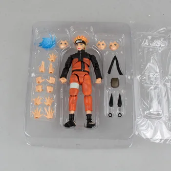 15cm Naruto Figur SHFiguarts Naruto Uzumaki Naruto Shippuden / Uchiha Sasuke Collectible Action Figurer, Legetøjs