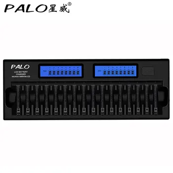 16 slots PALO Hurtig oplader DP-K106 2-LCD-Indbygget IC Beskyttelse Intelligent Hurtig batterioplader til 16 pc ' er 1,2 V AA/AAA Ni-MH/