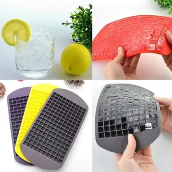 160 Net DIY-Kreative Lille isterning Skimmel Kvadratisk Form Silikone Ice Tray Frugt Ice Cube Kaffefaciliteter Bar Køkken Tilbehør GD132