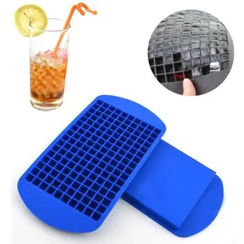 160 Net DIY-Kreative Lille isterning Skimmel Kvadratisk Form Silikone Ice Tray Frugt Ice Cube Kaffefaciliteter Bar Køkken Tilbehør GD132