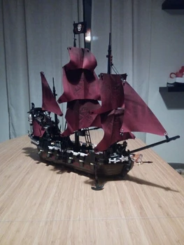16006 & 16009 Pirates of the Caribbean-Den Sorte Perle Pirat Skib Model byggesten Kits mursten Legetøj til Børn 4195