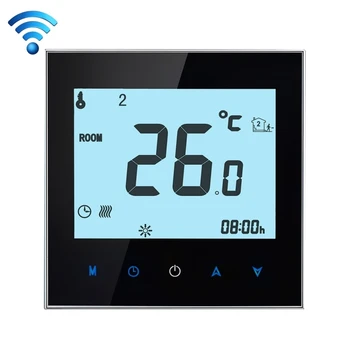 16A 220V AC LCD-Touchscreen Ugentlige Programmerbare Elektroniske gulvvarme Temperatur Telefon Controller Værelse med Aircondition Termostat WIFI