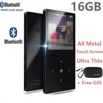 16GB Touch Skærm, Bluetooth, MP3-Afspiller, Ultra Tynd Farve Tv Hi-Fi-Lyd Walkman kan Udvides Op til 64GB + mp3-afspiller sag