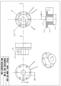 16mm Rustfrit Stål Centrale Hub akselkobling 18031