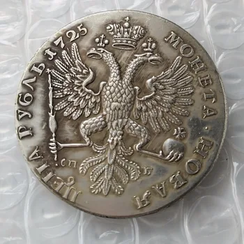 1725 RUSLAND 1 RUBEL MØNT KOPI af Høj Kvalitet