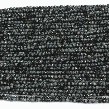 18 style naturlig facetslebet rund 3mm sten, kalcedon karneol agat løse perler spacer tilbehør smykker at finde 15inch B462