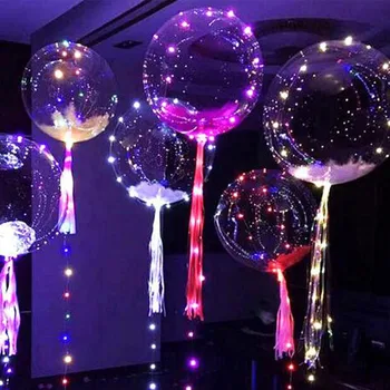 18 Tommer Gennemsigtige Bubble Ball Glødende Lys, Dekorative Bolden Til Indendørs Bar KTV House Party og Andre Festivaler Dekoration 2017