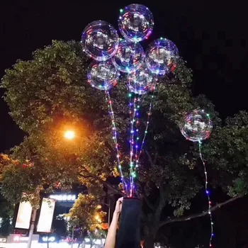 18 Tommer Gennemsigtige Bubble Ball Glødende Lys, Dekorative Bolden Til Indendørs Bar KTV House Party og Andre Festivaler Dekoration 2017
