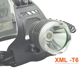1800Lm T6 LED lygte lys 18650 Genopladelige fakkel, lys + 2 X 18650 Batteri 3,7 v + AC bil Oplader