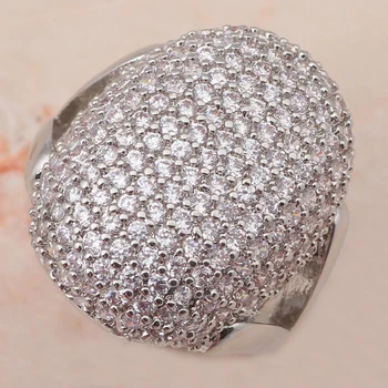 189pcs Bane indstilling af Zircons Luksus stil, Mode smykker Zircon stemplet Sølv Ringe USA størrelsen #7 #8 #9 #10 JR2018