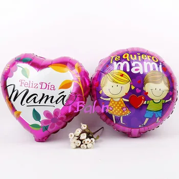18inch Mama Folie Balloner 50stk Te Quiero Mami Glad Mors Dag Aluminium Helium Globos Mor Festival Event festartikler