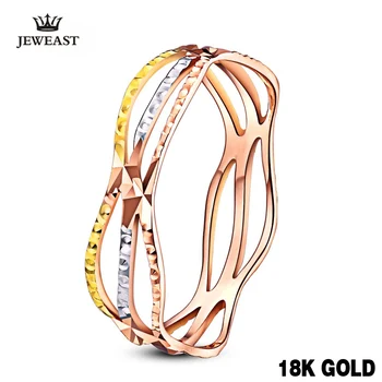 18k Rent Guld Farve Ring Trendy Design og Smarte Kvinder, Fine Smykker Glip Pige, Gave, Fest Rabat 2017 Ny God Godt Lide Skønhed