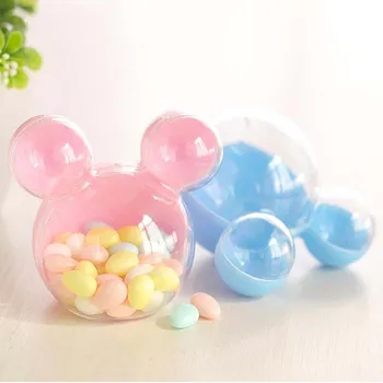18pcs Mickey Mouse Plast Candy Box Bryllup Gaver Max Candy Pakke Max Baby Shower Børn, Fødselsdag, julefrokost Forsyninger