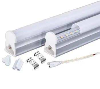 18W AC 110V-220V Integreret LED-Rør T5 1200mm 4ft 120cm fluorescerende lampe, varm/kold hvid 2835 Aluminium til butik væggen rør