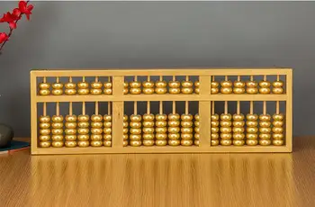 19 KOLONNE Guld Kinesiske abacus sorban høj kvalitet til studerende,lærer ,revisor, X14