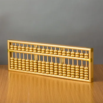 19 KOLONNE Guld Kinesiske abacus sorban høj kvalitet til studerende,lærer ,revisor, X14