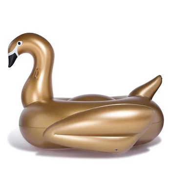190cm 75inch Kæmpe Pool Flyder Oppustelige White/Black/Golden Swan Svømning Flydende Voksne Vand Legetøj Sjov Madras Boia Piscina