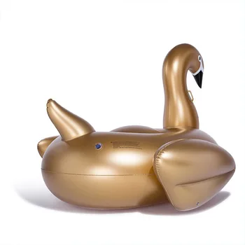 190cm 75inch Kæmpe Pool Flyder Oppustelige White/Black/Golden Swan Svømning Flydende Voksne Vand Legetøj Sjov Madras Boia Piscina