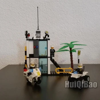 193pcs Politiets kommandocentral Motorcykel politistationen byggesten Kompatibel Legoed by Byggeri mursten børn legetøj