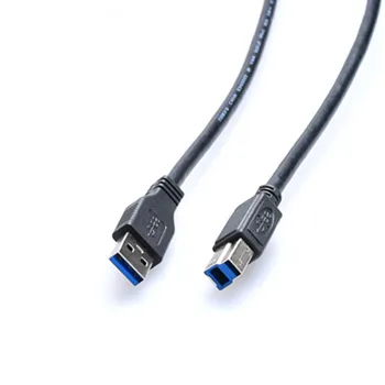 1m 2m 3m USB 3.0 High Speed Kabel Lang Printeren Føre A til B Skærmet Sort