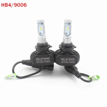 1Pair Bil LED Forlygte H4 Hi-Lo HB3 HB4 H11 H7 9005 9006 H8 H9 LED Lygte tågelygter For Ford, Nissan, Toyota, Volkswagen, Opel