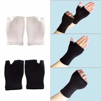 1Pair Ultratynde Ventilere Håndled Vagt Gigt Tandbøjle Ærme Støtte Handske Elastiske Palm Hånd, Håndled Støtter