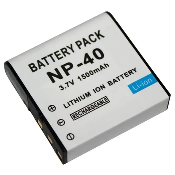 1PC 3,7 V 1500mAh NP-40 Batteri til Casio EX-Z30/Z40/Z50/Z55/Z57/Z750i EX-P505/P600/P700 PM200 Batteri
