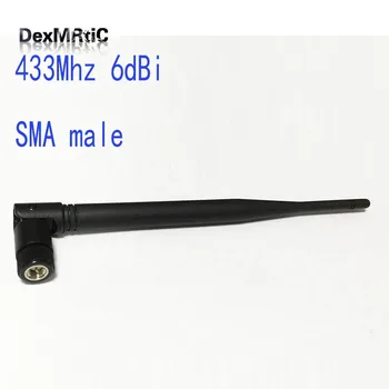 1PC 433Mhz Antenne 6dbi OMNI-Directional antenne SMA male 19cm roterbart til radio