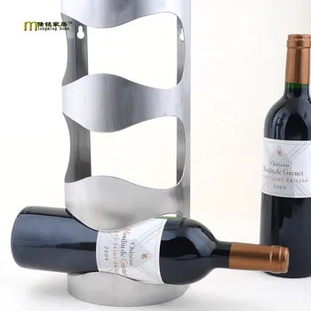 1PC Nye Mode Rustfrit stål vin holder hængende mode bar vin hylde kreative vin ramme væggen fortykkes vin rack KJ 3003