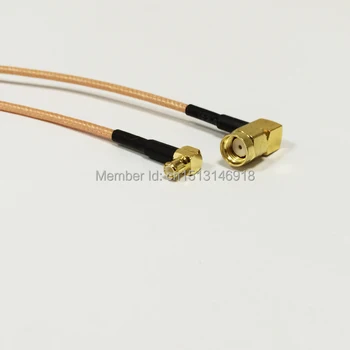 1PC Nye RP-SMA Male Plug Højre Vinkel Skifte MCX Mandlige Ret Vinkel RG316 Coaxial Kabel-15CM 6